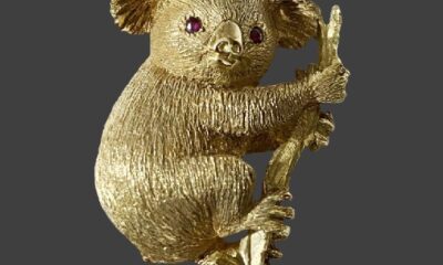 George Lederman vintage animal brooches