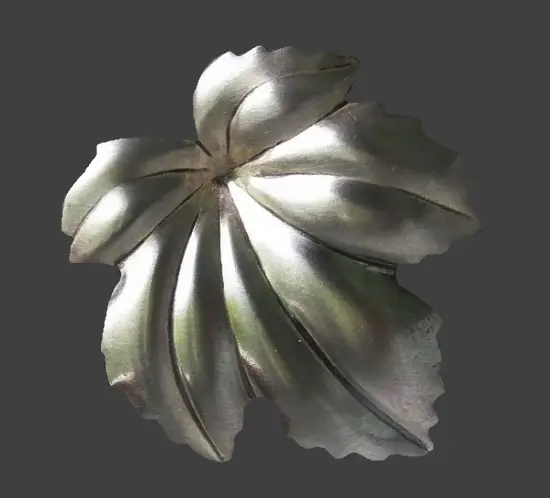 Leaf sterling silver brooch pin