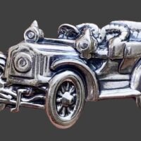 Retro automobile sterling silver brooch pin. JewelArt Vintage Sterling Silver Jewelry