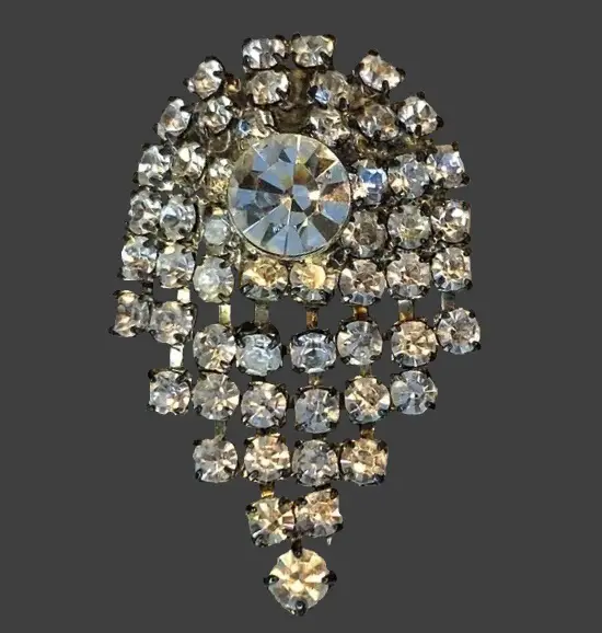 Rhinestone shoe clip