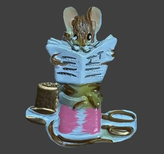 Taylor hand-painted enameled Peter Rabbit Collection Pin. 1976