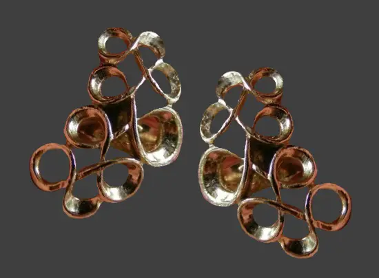 Silver tone clips